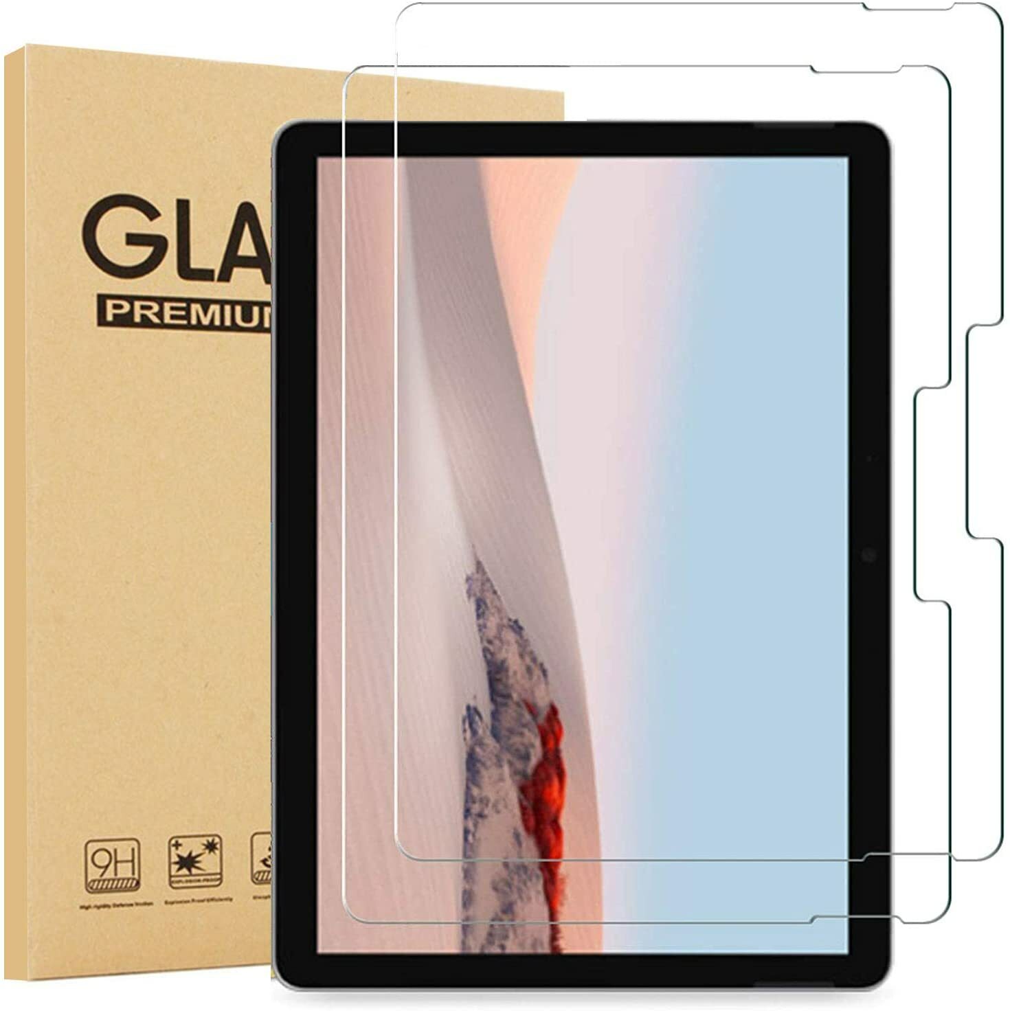 2PCS For Surface Go 4/Surface Go 3/ Surface Go 2 Tempered Glass Screen Protector
