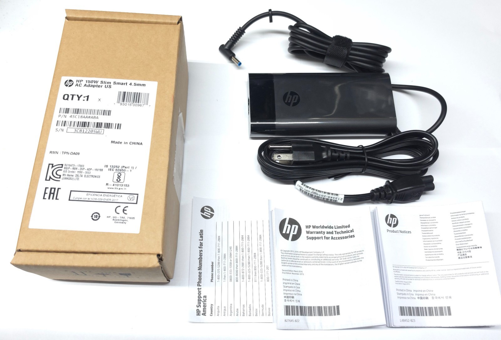 New HP 150W AC Charger For HP ZBook Studio G11 Mobile AN6D5UT#ABA 9Q573AV Box