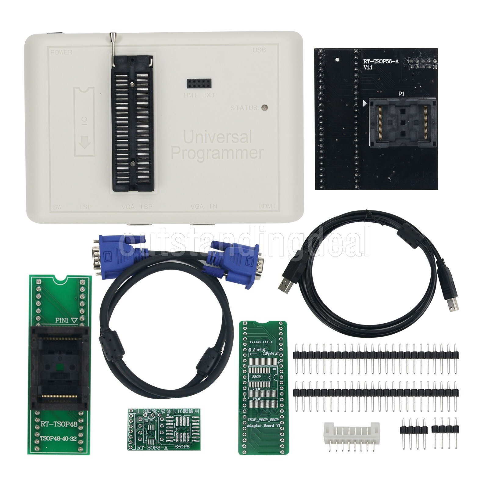 RT809H Universal Programmer HOT TSOP56 TSOP48 For NOR/NAND/EMMC/EC/MCU