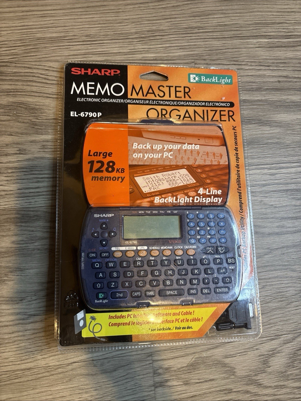 Sharp Memo Master El-6790 Electronic Organizer 128 KB Memory - New
