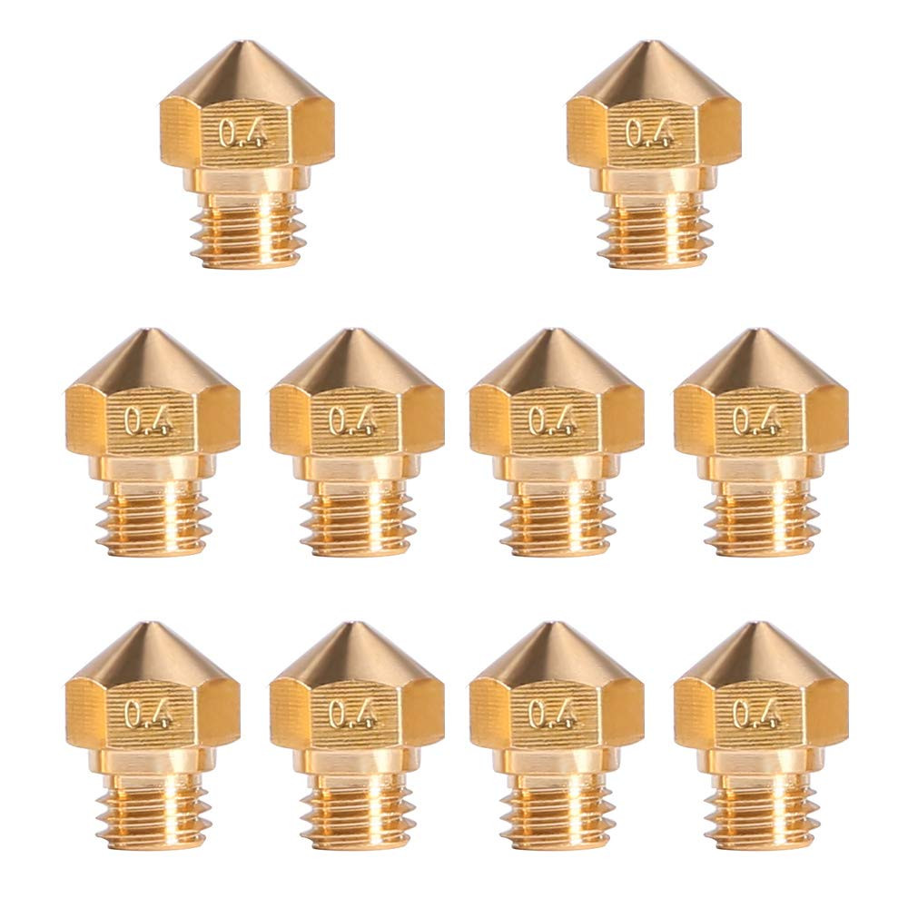 MK10 Nozzle for 3D Printer M7 Thread Brass Extruder Head Hotend Nozzle 1.75Mm Fi