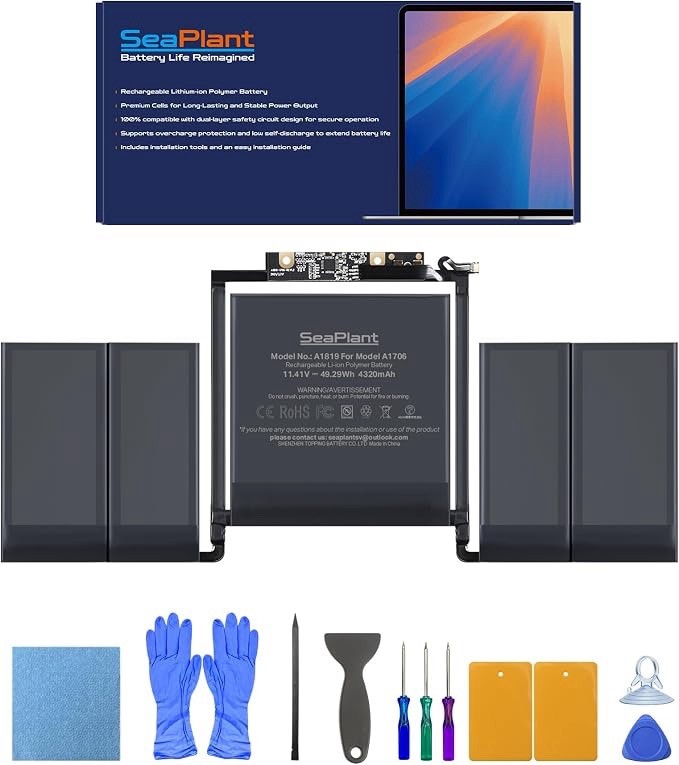 A1706 A1819 Battery Replacement Kit For MacBook Pro 13 inch 2016-2017