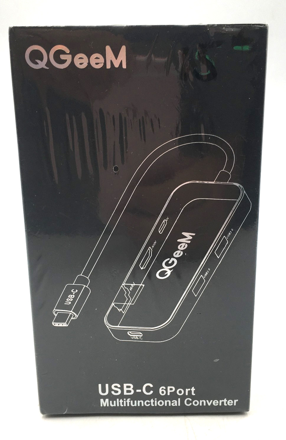 QGeeM 6-in-1 Multifunctional Converter Hub Brand New Sealed In Plastic