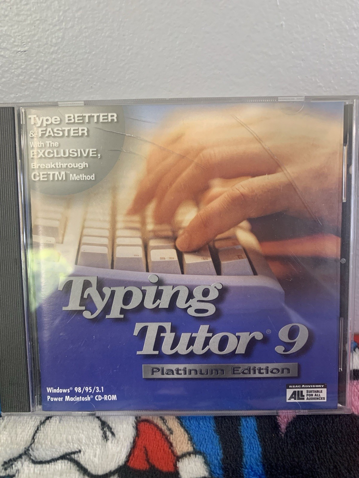 Typing Tutor 9 Platinum Edition PC Mac CD-ROM 1998 Knowledge Adventure Vintage