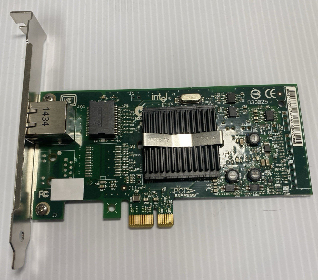 Dell Intel D33025 PRO/1000 MT PCI-X Network Adapter CPU-D50442 + Heatsink