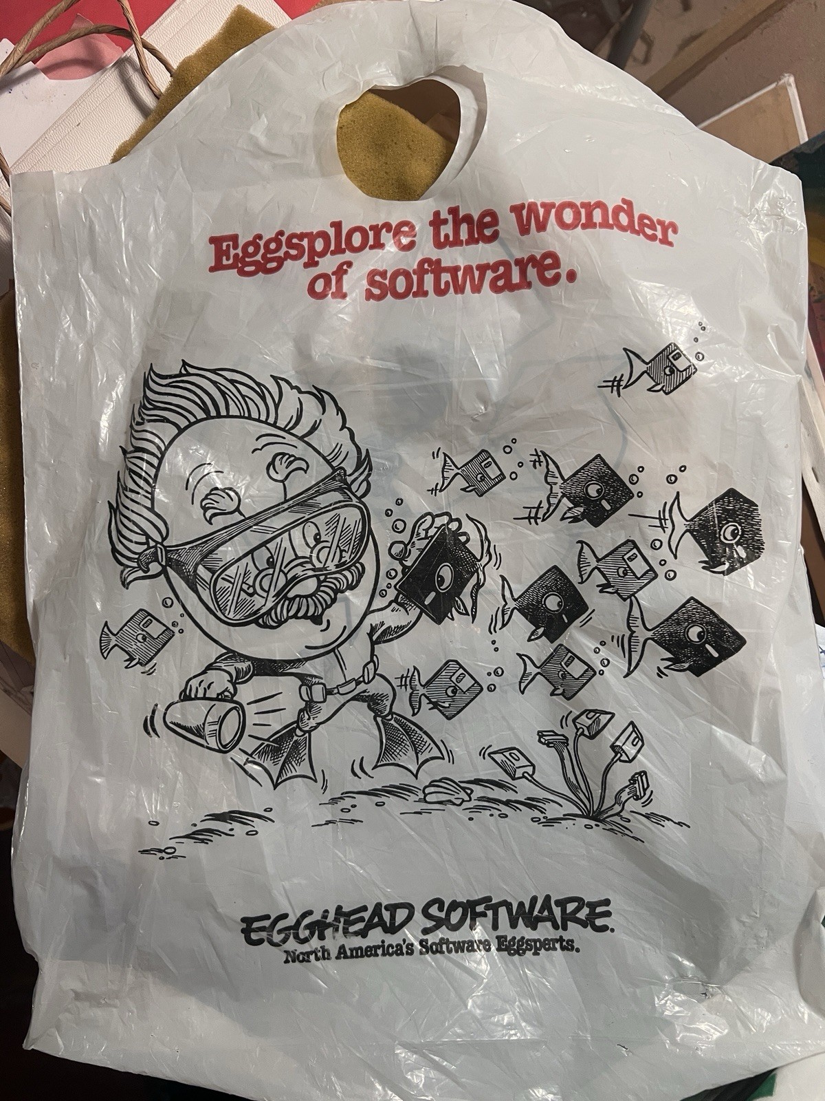 Egghead software Plastic Bag Vintage 90’s 00’s