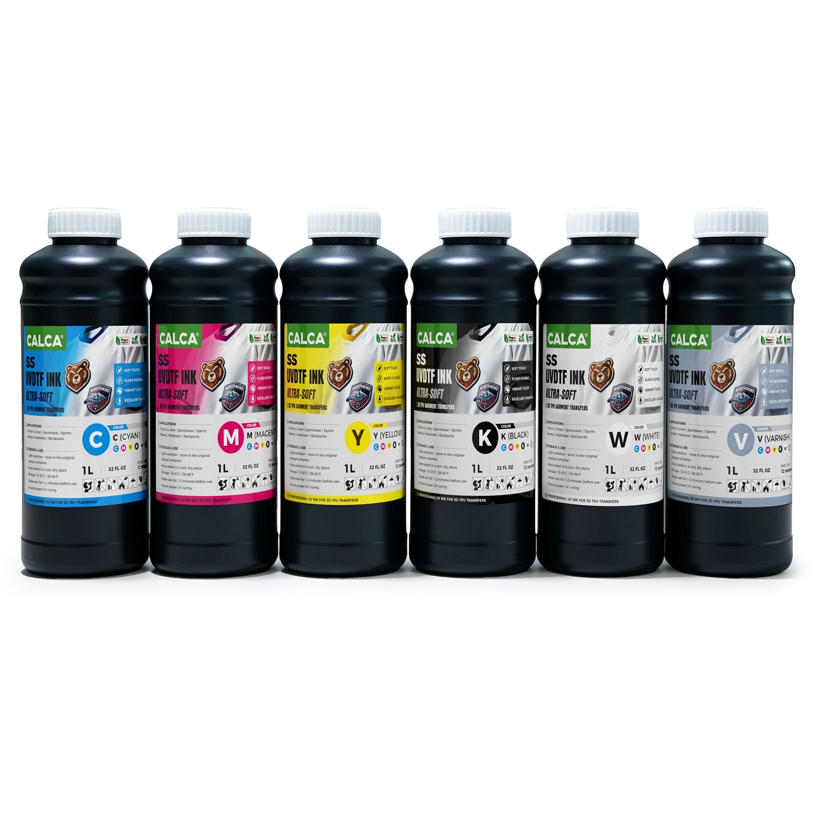 CALCA Ultra Soft UV Ink Premium 3D Raised Label Ink for Cotton, Linen Fabrics