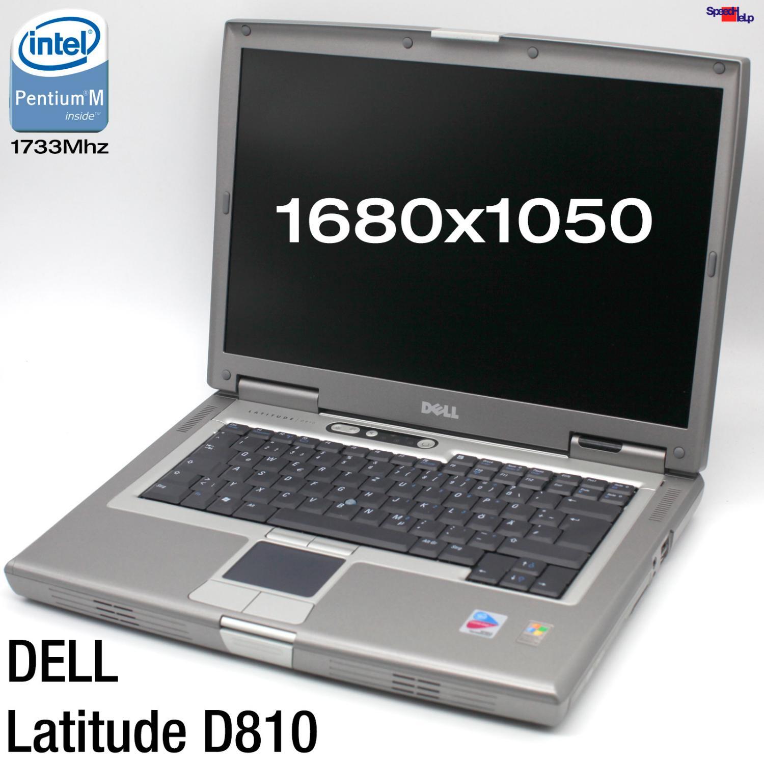 Dell Latitude D810 Notebook Laptop Windows XP RS-232 DVDRW 2GB 60GB 1680x1050