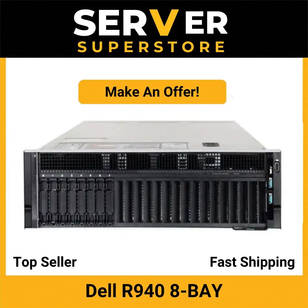 Dell PowerEdge R940 Server 2x Gold 6148 = 40 Cores H740P 128GB 4x 600GB SSD