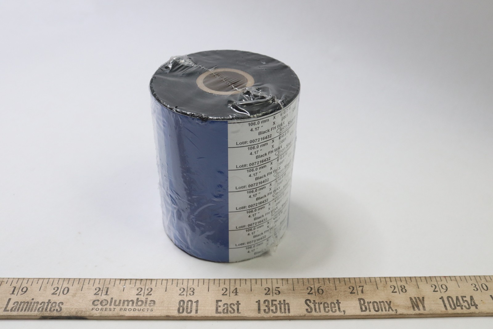Clean Start FH Wax Resin Thermal Ribbon Roll Black 106.0mm x 610.0m
