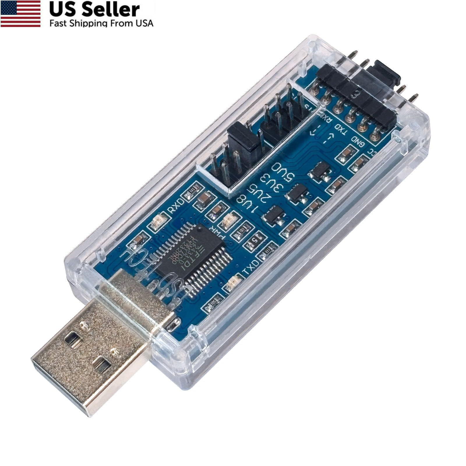 DSD TECH SH-U09C5 USB to TTL UART Converter Cable with FTDI Multi-Coloured 