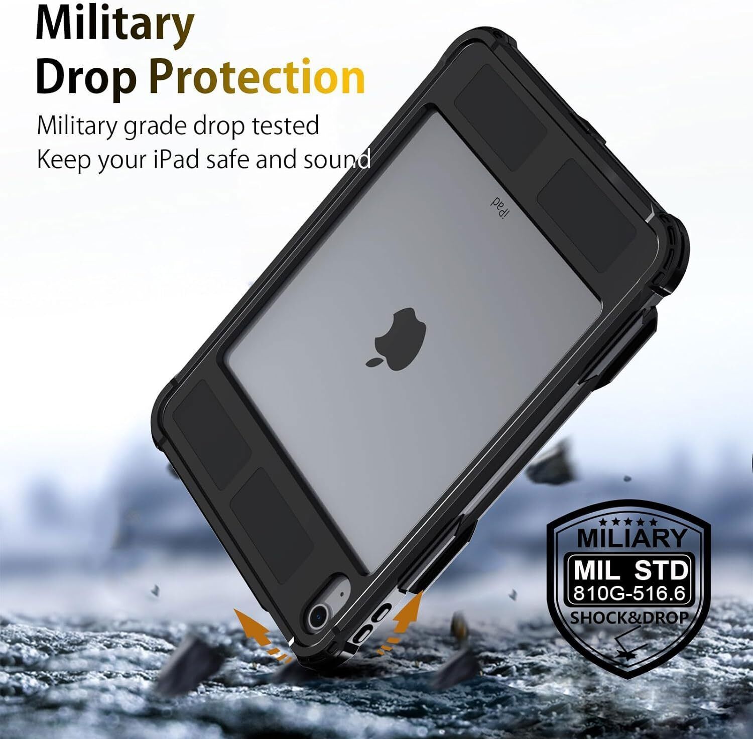 For Apple iPad A16 11“ 2025 Waterproof Case Heavy Duty Shockproof Stand Cover
