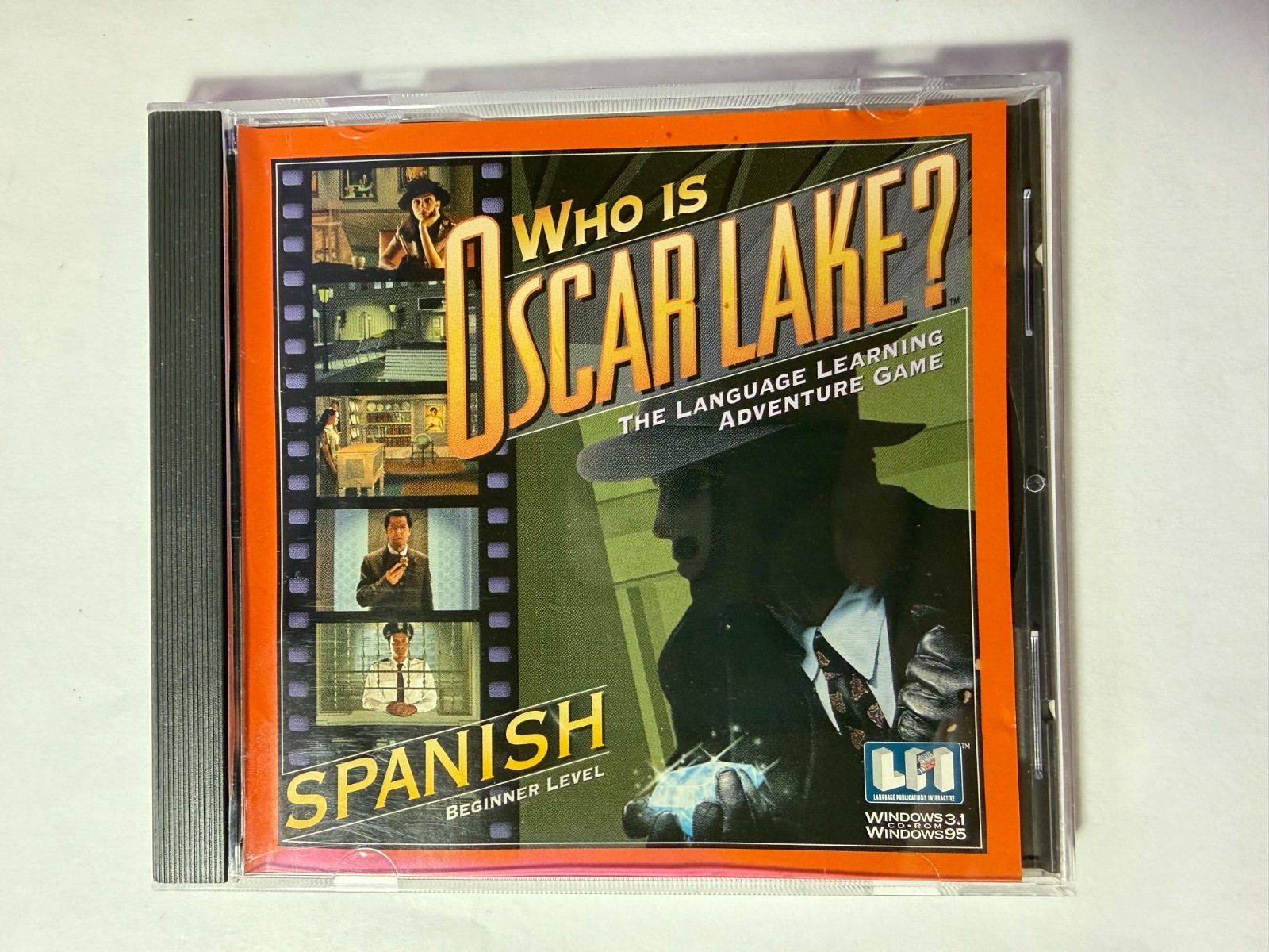 PC CD Who is Oscar Lake? Language Learning Adventure Game MINT RARE