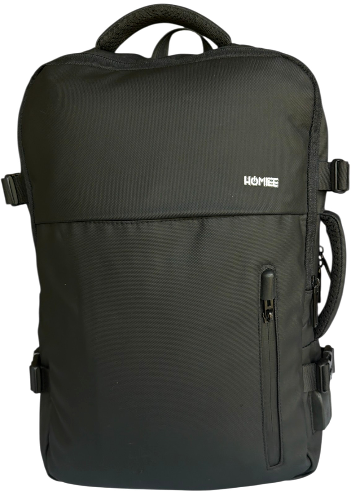 HOMIEE Travel Backpack Carry on Personal Item Laptop Bag Airlines Black