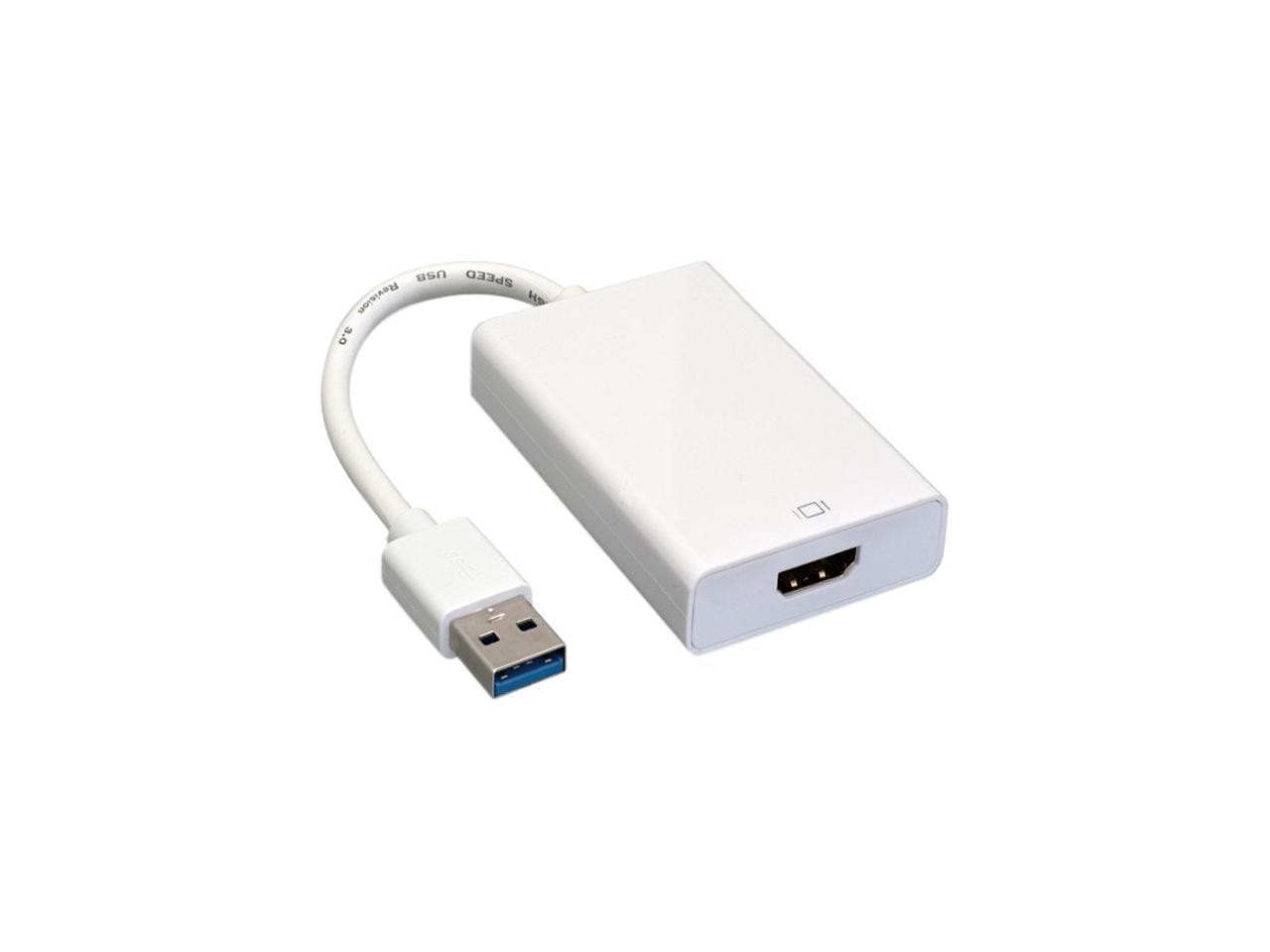 Nippon Labs 30U3-HM200 USB 3.0 A Male to HDMI Converter, White Color