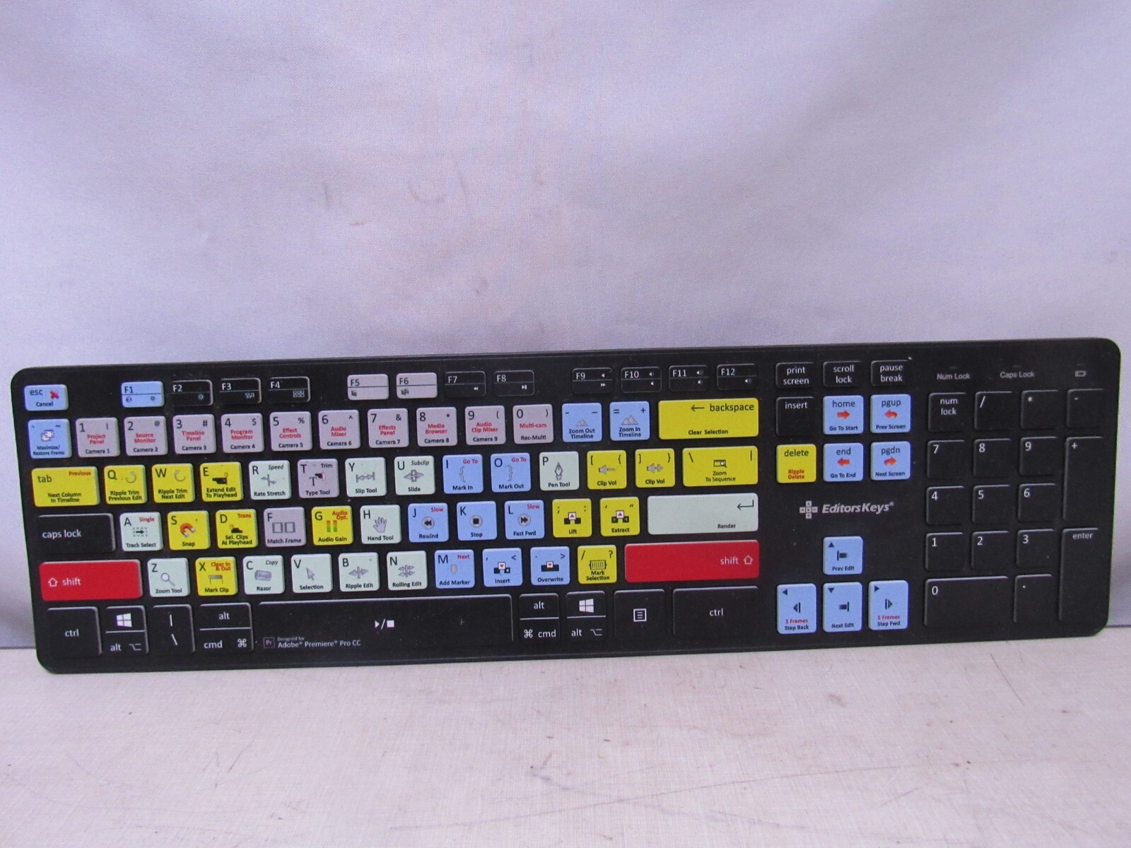 Editor's Keys Final Cut Keyboard--dedicated physical KB, not overlays, unused