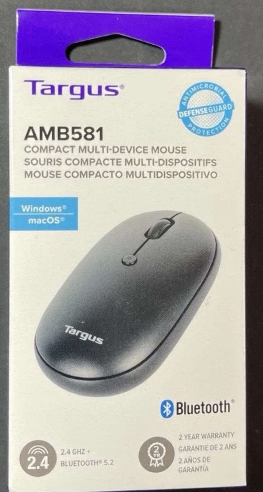 Targus Compact Multi-Device Bluetooth Wireless Mouse [ BLACK ] AMB 581