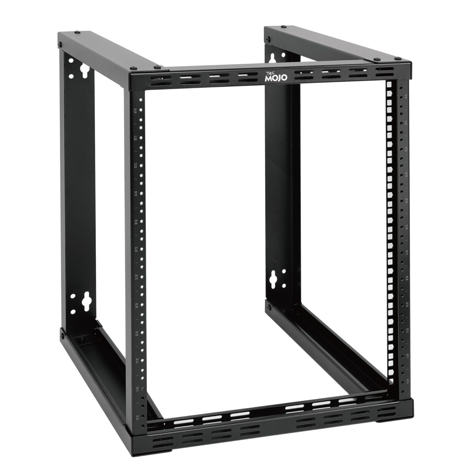 Tecmojo 12U Wall Mount Rack, Wall Mount Network Rack 15.8in Depth, Open Frame...