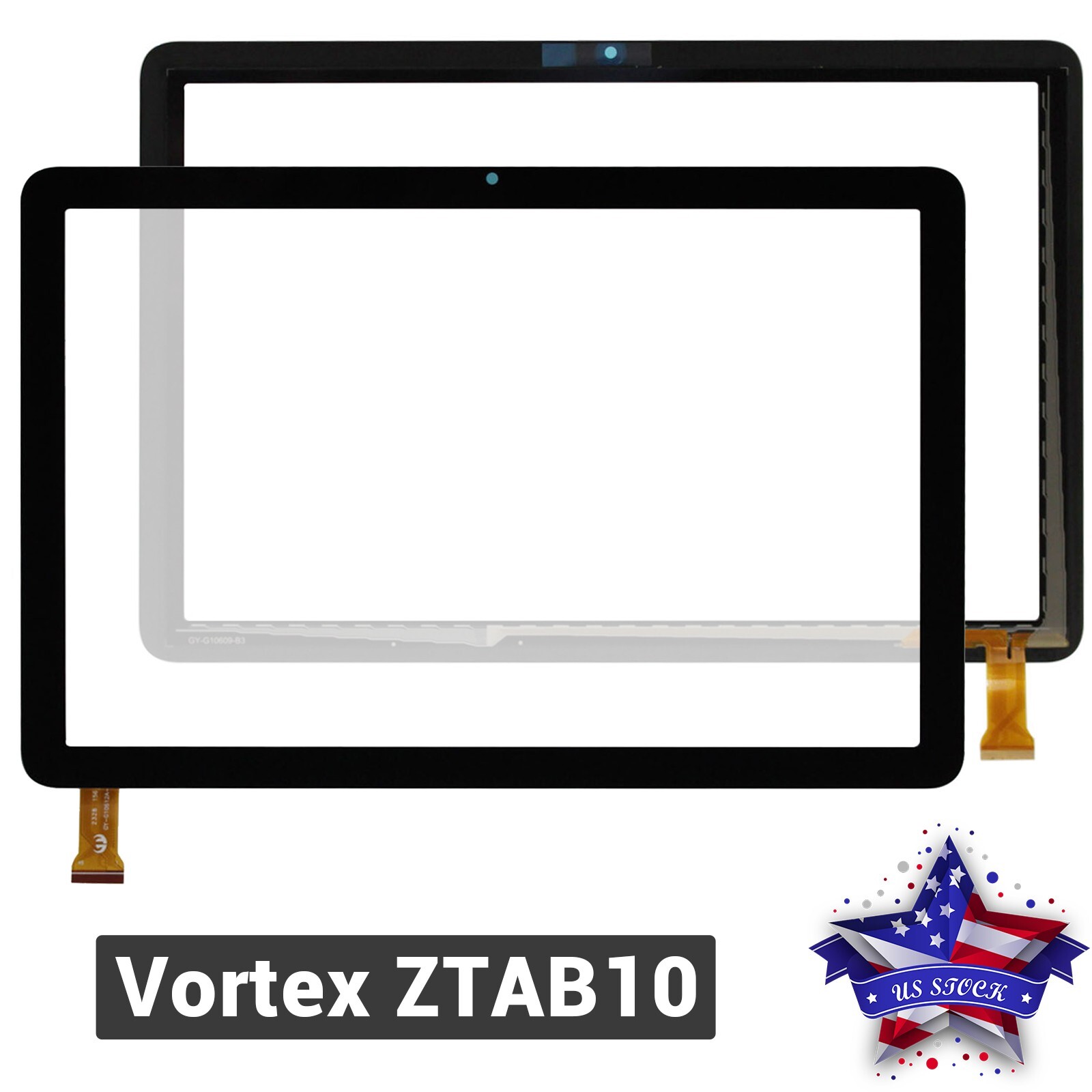 Touch Screen Digitizer Glass Sensor Replacement For Vortex ZTAB10 GY-G10612A-01