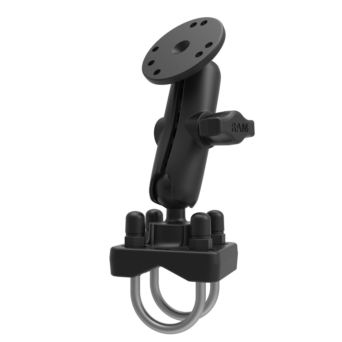 RAM-B-101-235U  RAM Double U-Bolt Rail Mount for Smaller Rail...