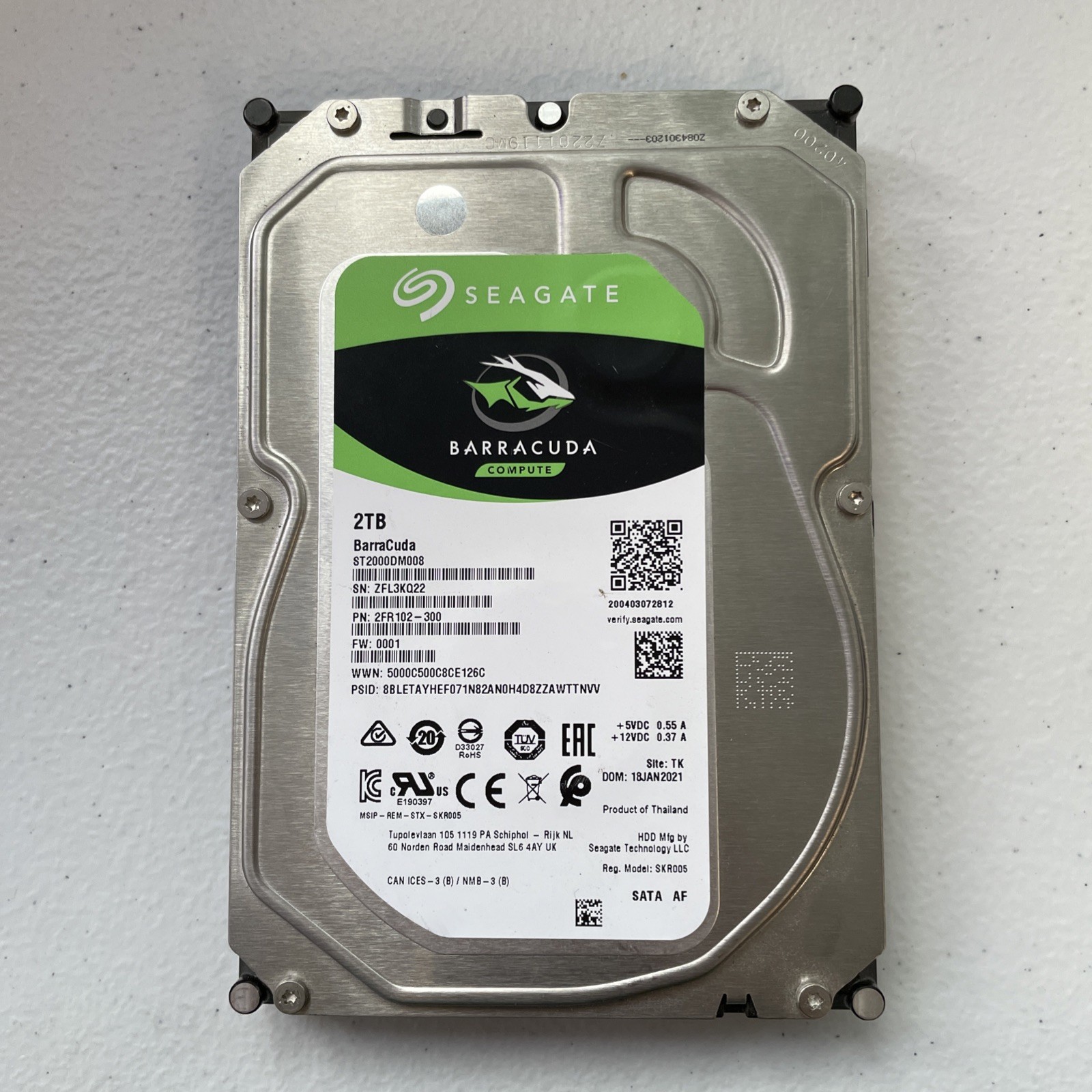 Seagate HDD ST2000DM008 2TB Desktop 3.5 HDD - Crystal Disk #1 | Caution