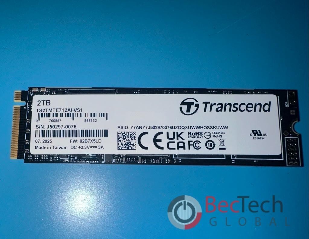 Transcend TS2TMTE712AI-VS1 2 TB SSD Industrial NVMe/PCIe M.2 PCIe NVMe 4.0 x4
