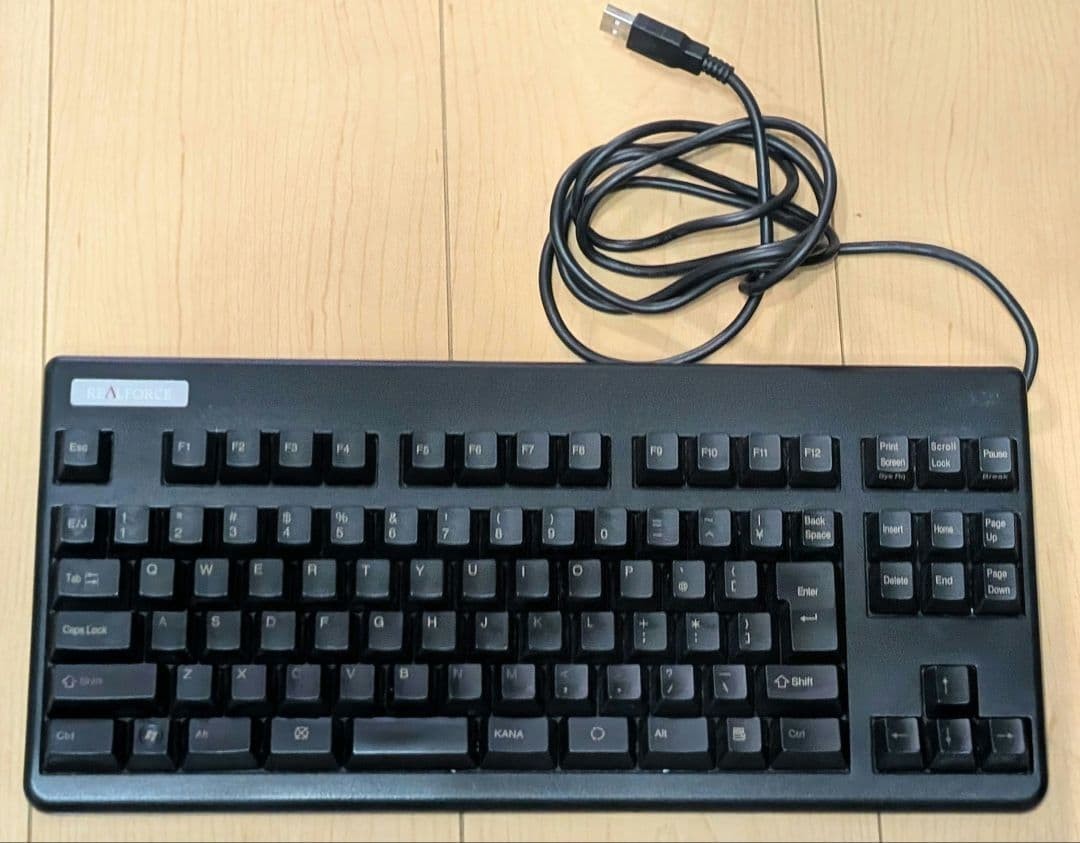 TOPRE REALFORCE 91UBK NG01B0 Keyboard Some Key Shine No Box Bubble Wrapped