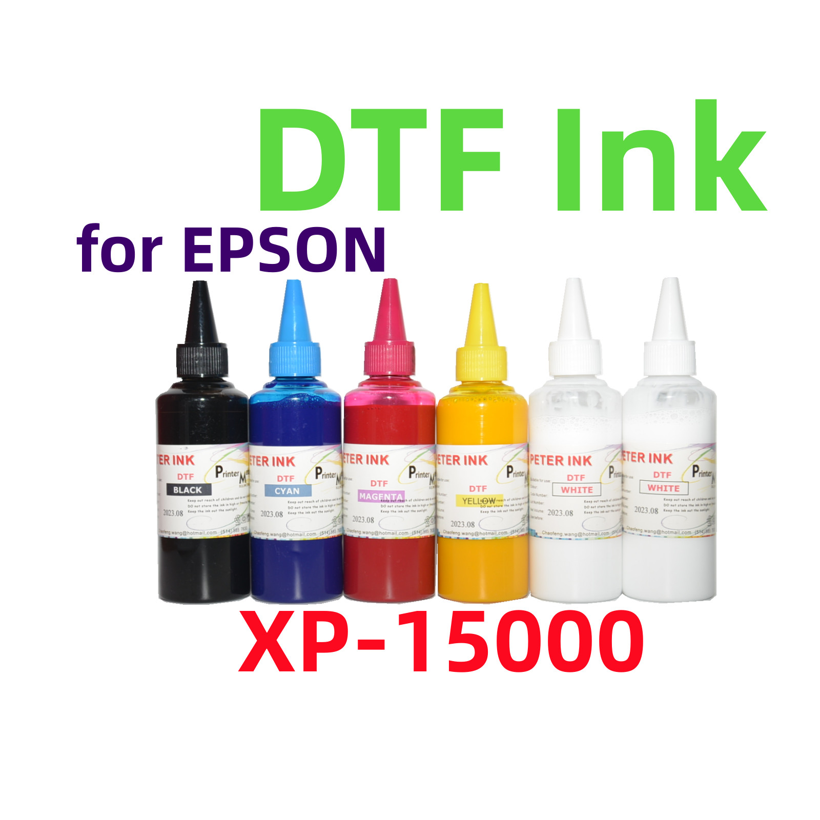 6X100ML Premium DTF Direct To Film refill Ink for Printer L1800 L800 L805