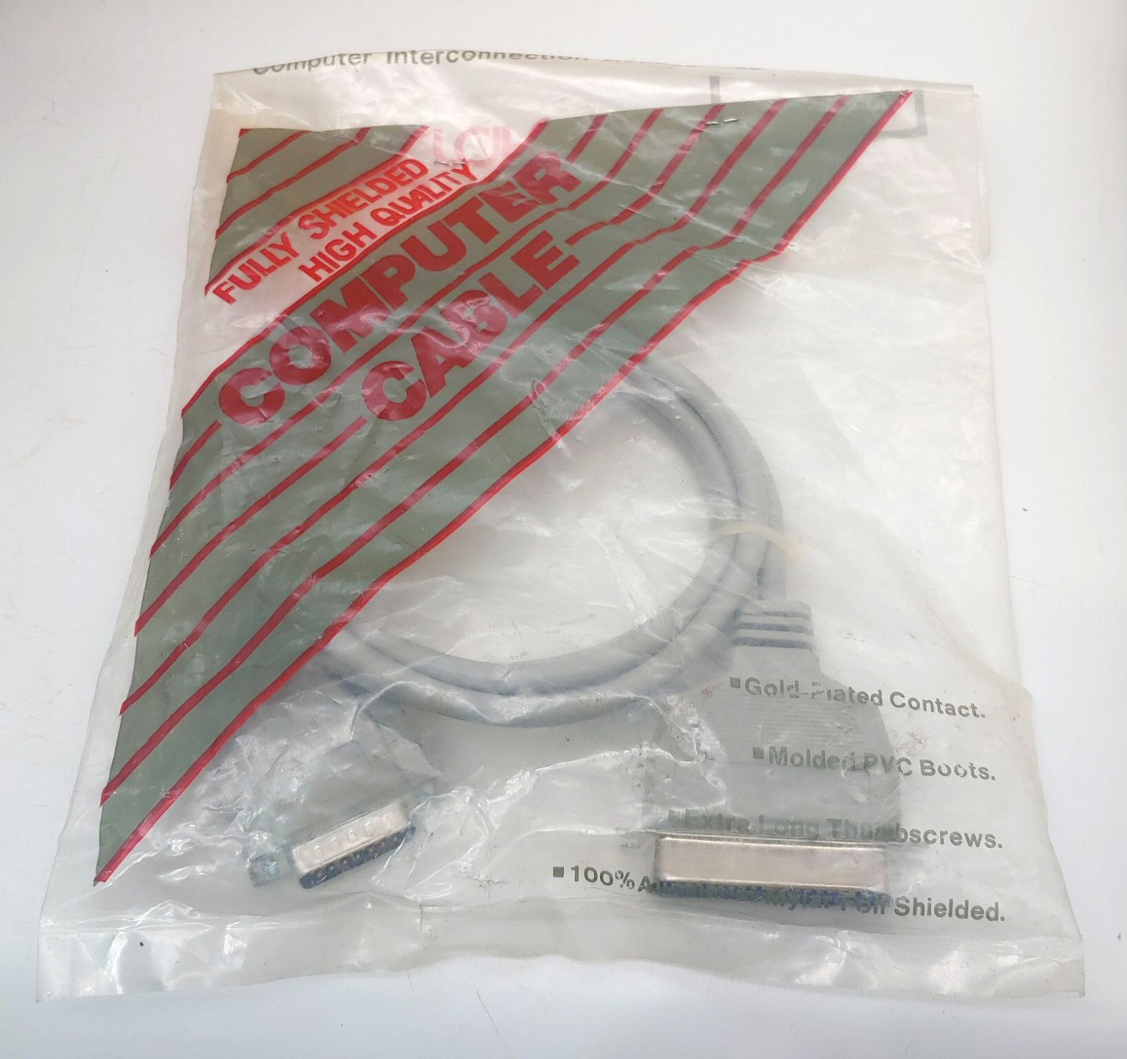 Techcraft Vintage Computer Cable Printer Cable NOS in Original Packaging