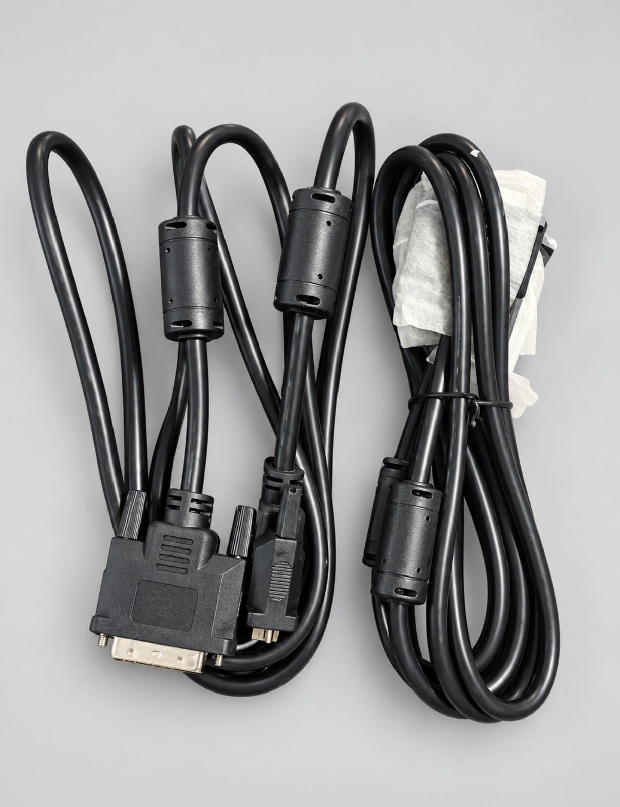 2 BestLink DVI-D 18+1 Pin Single Link Video Cables, Male-to-Male Black 5’+ each.