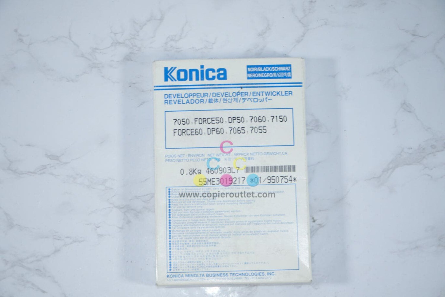 Genuine Konica 950-754 Black Developer For Konica 7050/FORCE50/DP50/7060/7150