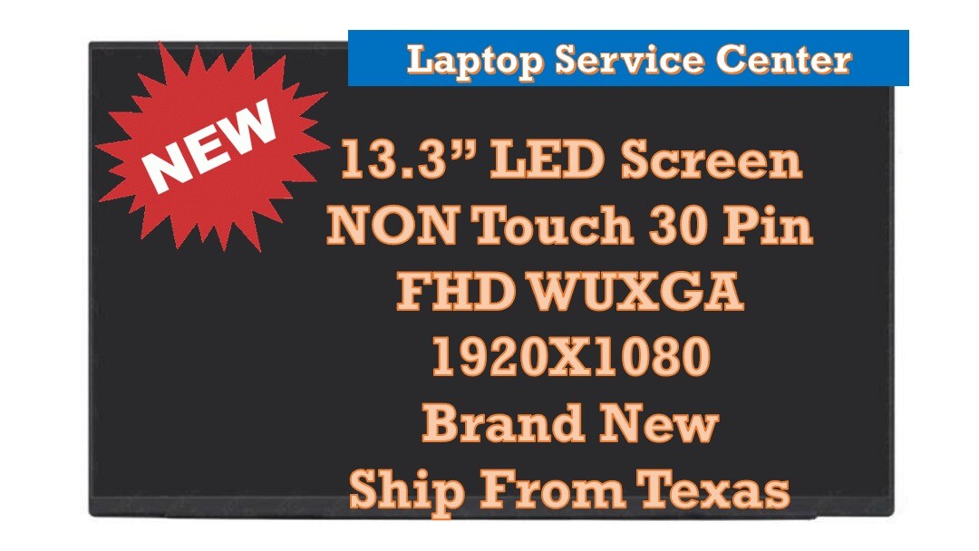 NV133WUM-N61 5D11A22504 Non Touch Led Lcd Screen 13.3" WUXGA 1920x1200 30 Pin