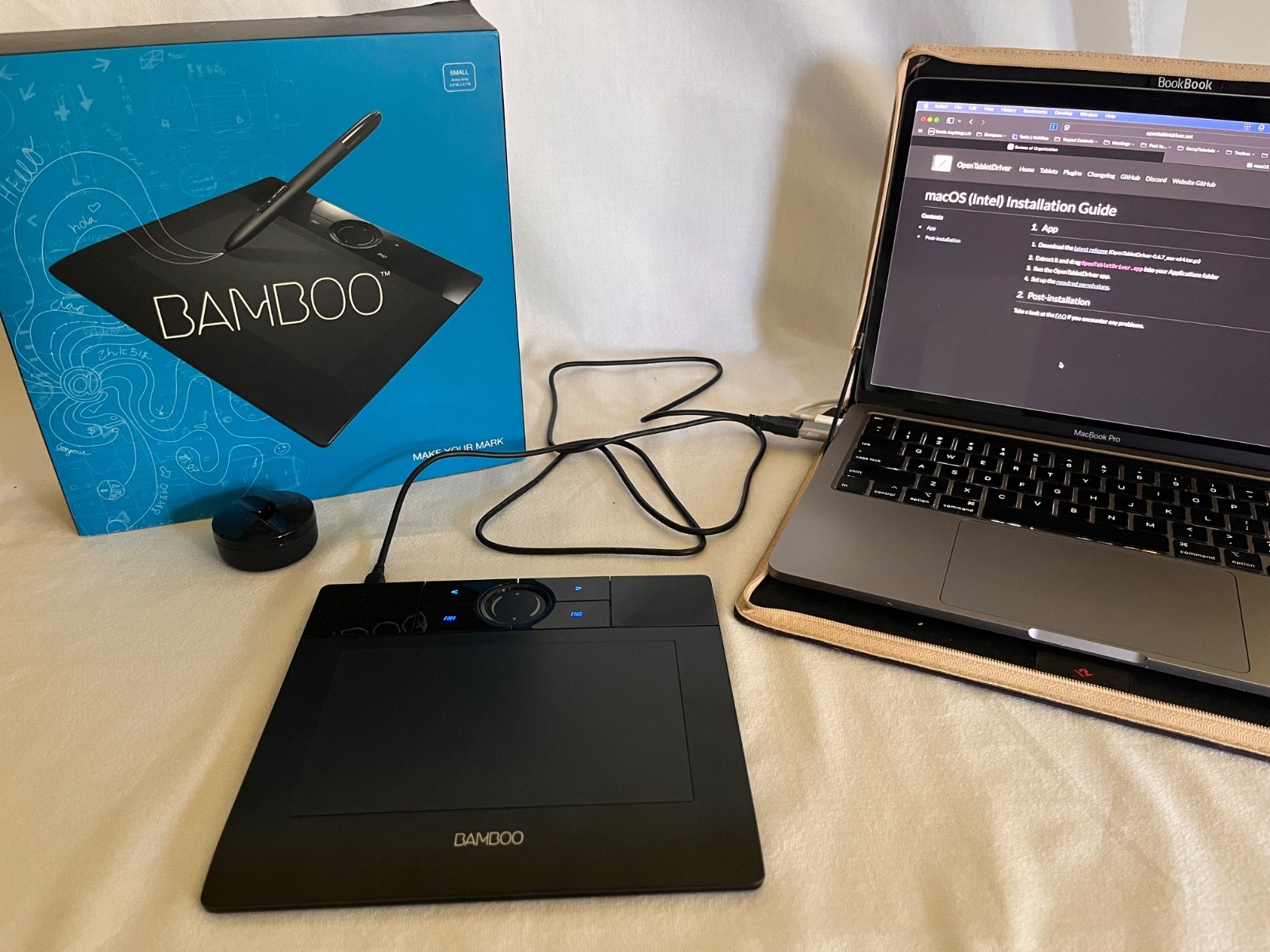 Excellent Condition/TESTED Wacom Bamboo MTE450 PC/MAC Computer Graphics Tablet