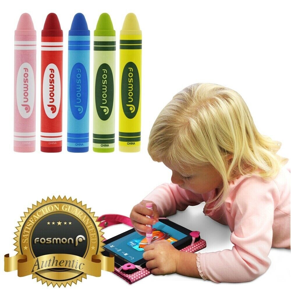 5PACK Youth Kids Universal Capacitive Stylus Pen Crayon for Smartphones Tablets