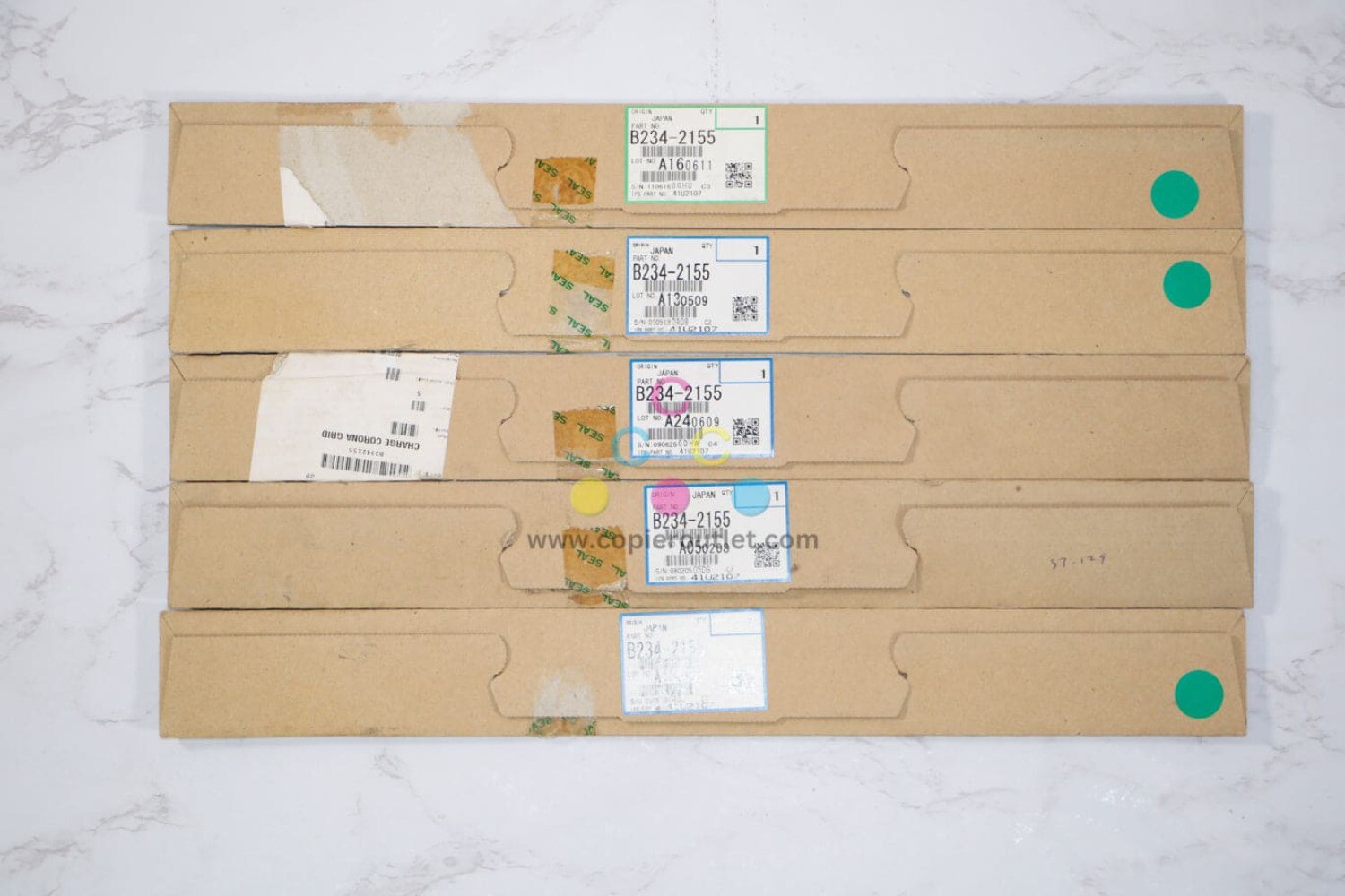 5 OEM Ricoh MP1100, MP1350,  MP9000 Pre Charge Corona Grid B234-2155 (B2342155)