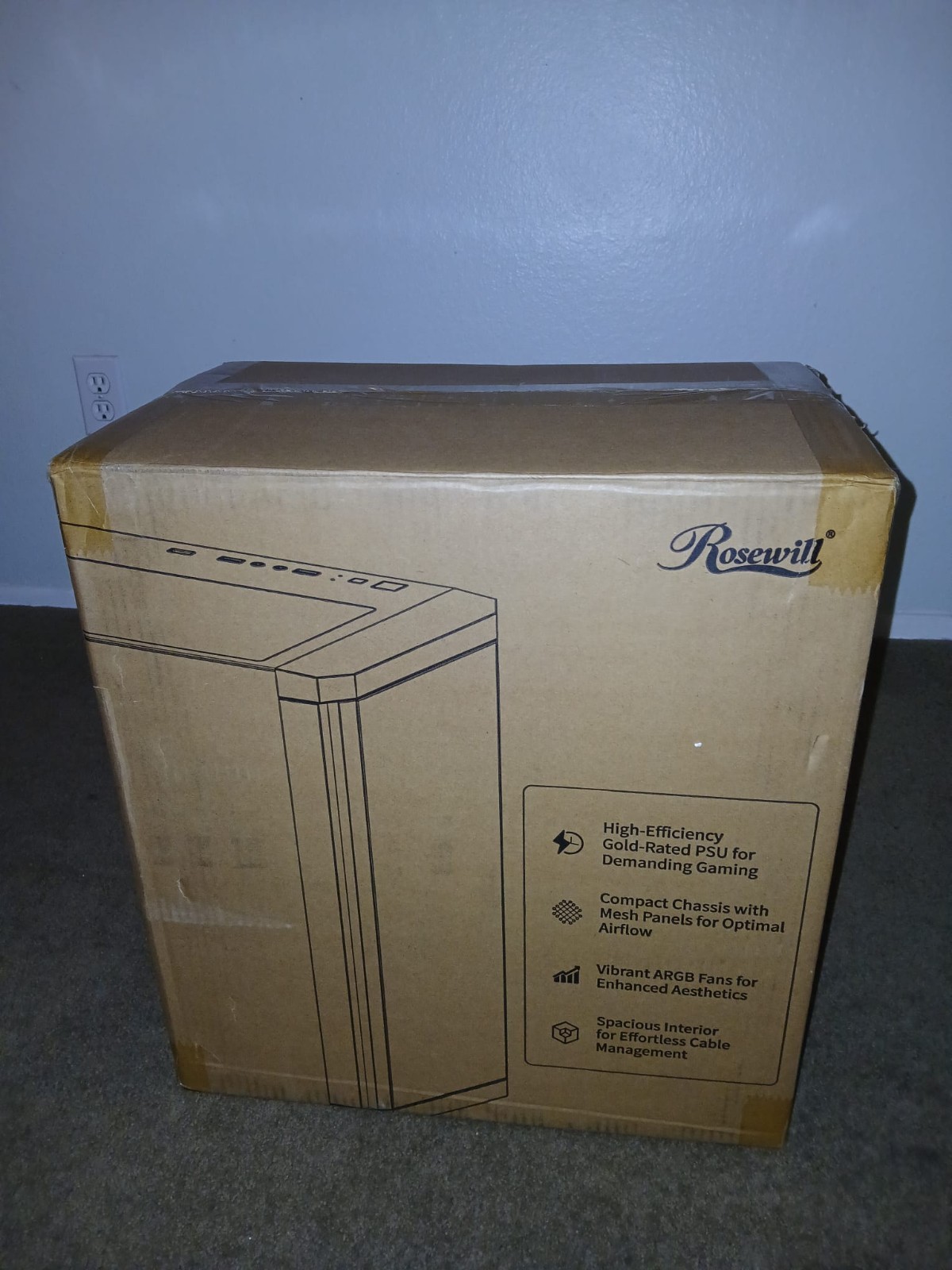 Rosewill FBM-X3 Black Micro ATX Mid Tower Case - Full Mesh Panel, High Airflow D