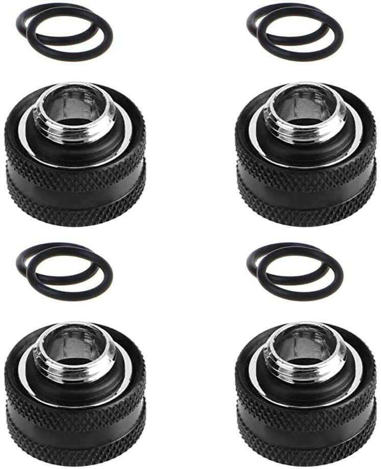Tee Vee G1/4" PETG Hard Tube Fitting PC Water Cooling Fittings OD 16mm Extender 