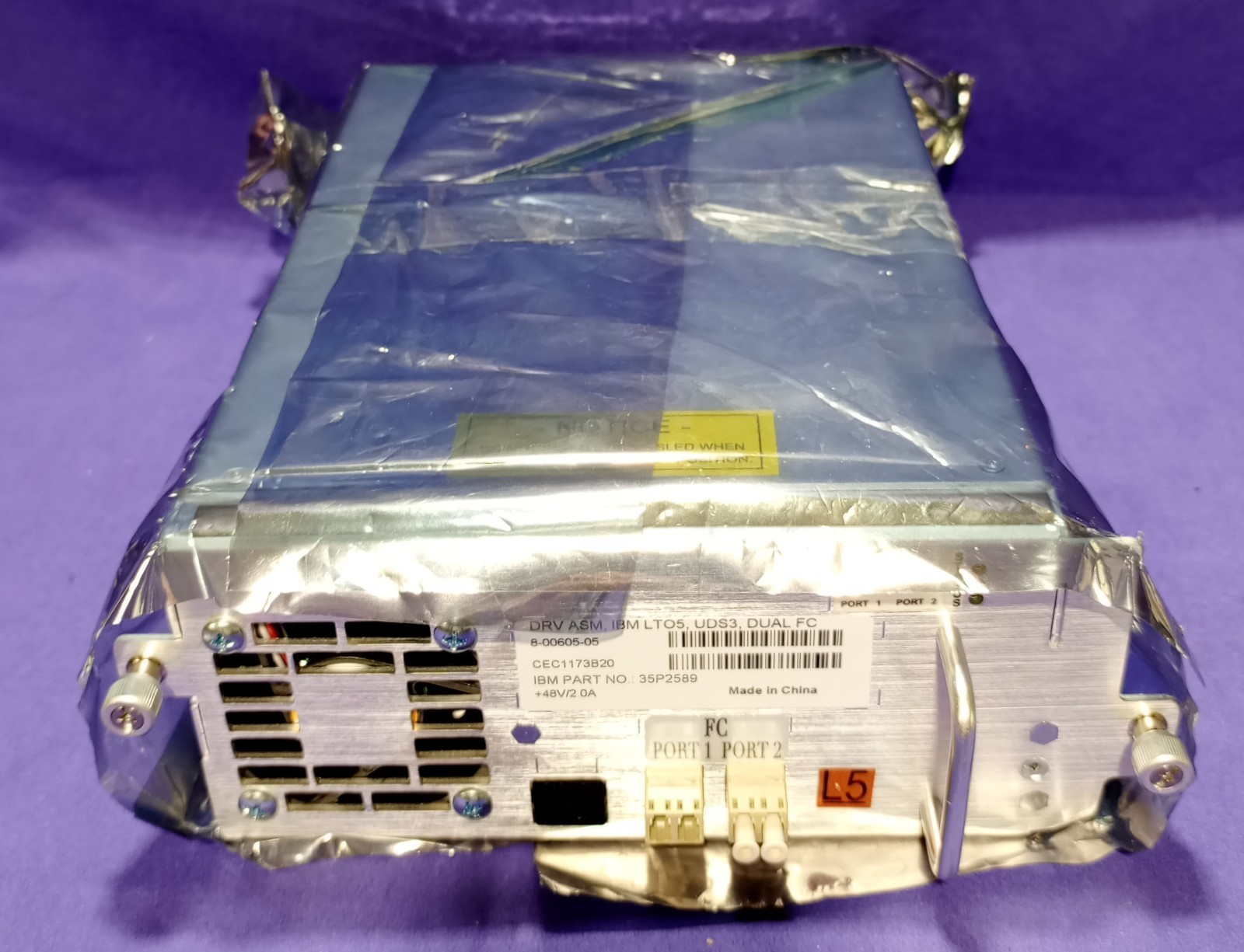 IBM Part No 35P2589 +48V/2.0A Dual FC