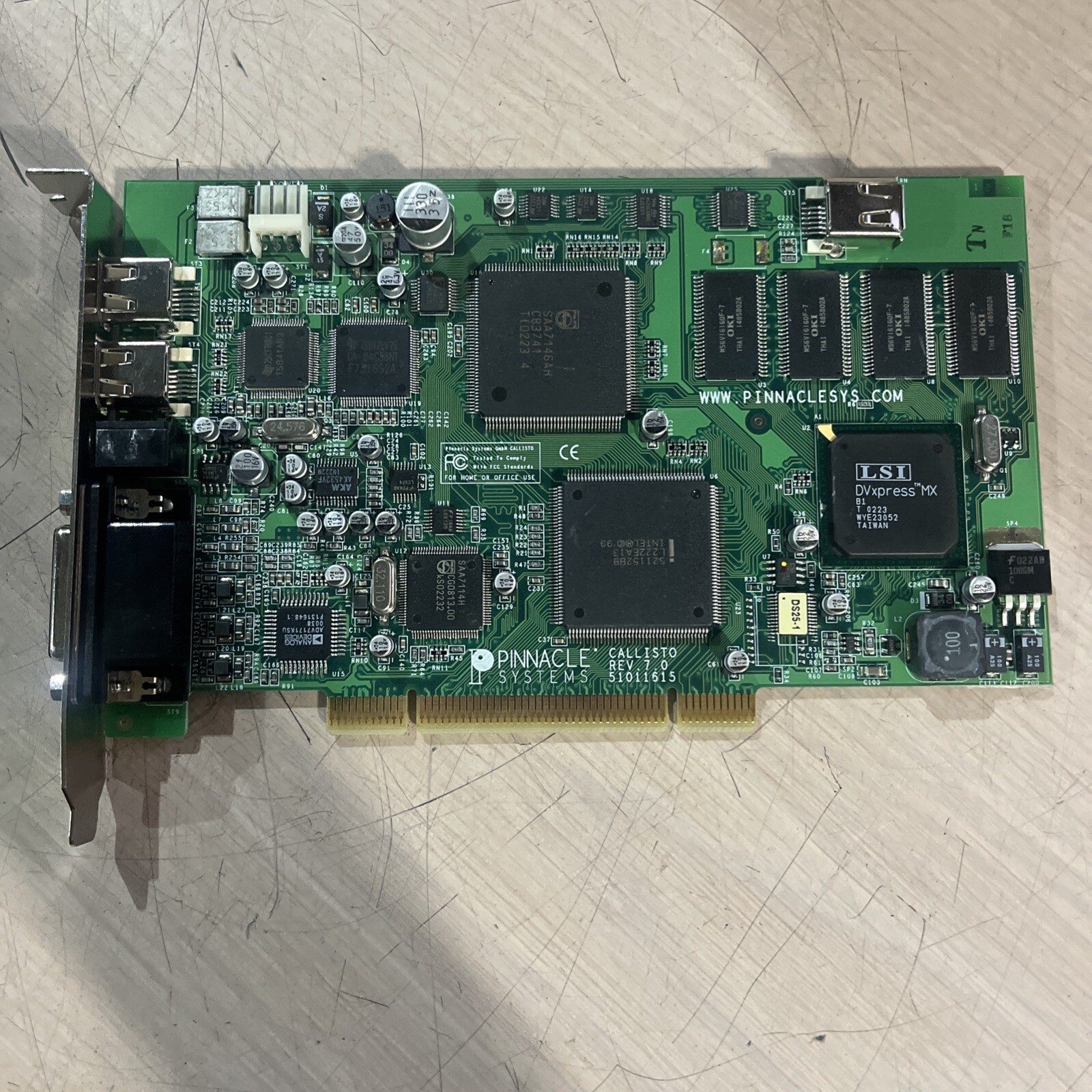 PINNACLE SYSTEMS VIDEO EDITING CAPTURE CARD CALLISTO 51011615