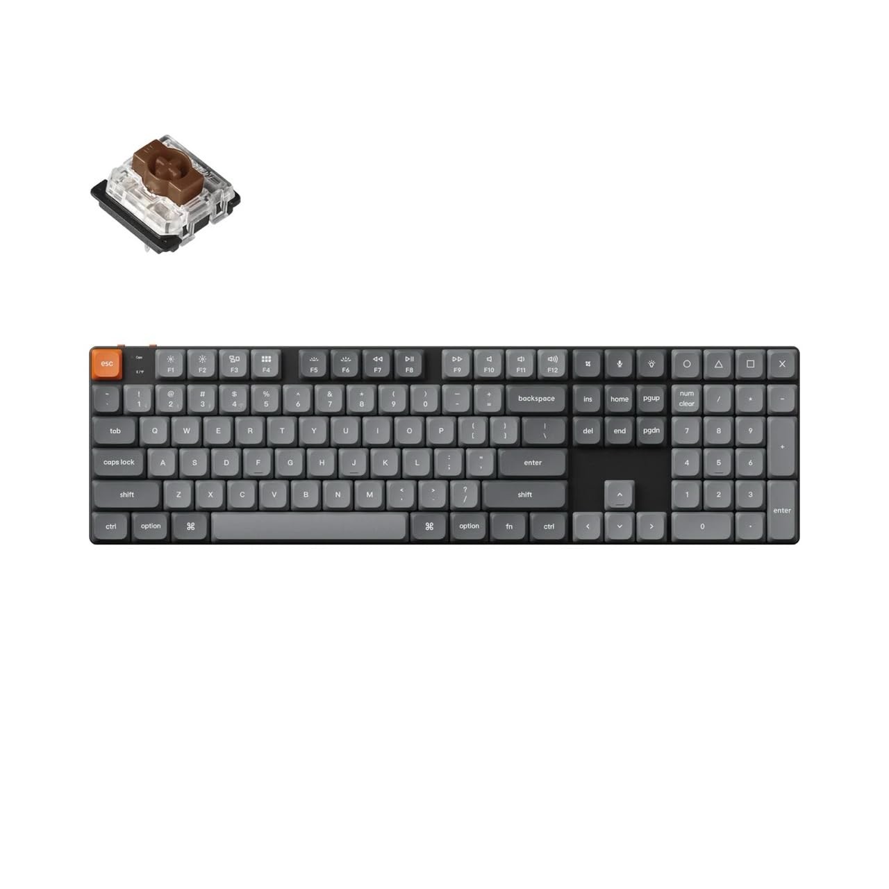 Keychron K5 Max Ultra-Slim Wireless Mechanical Keyboard, QMK/VIA Programmable