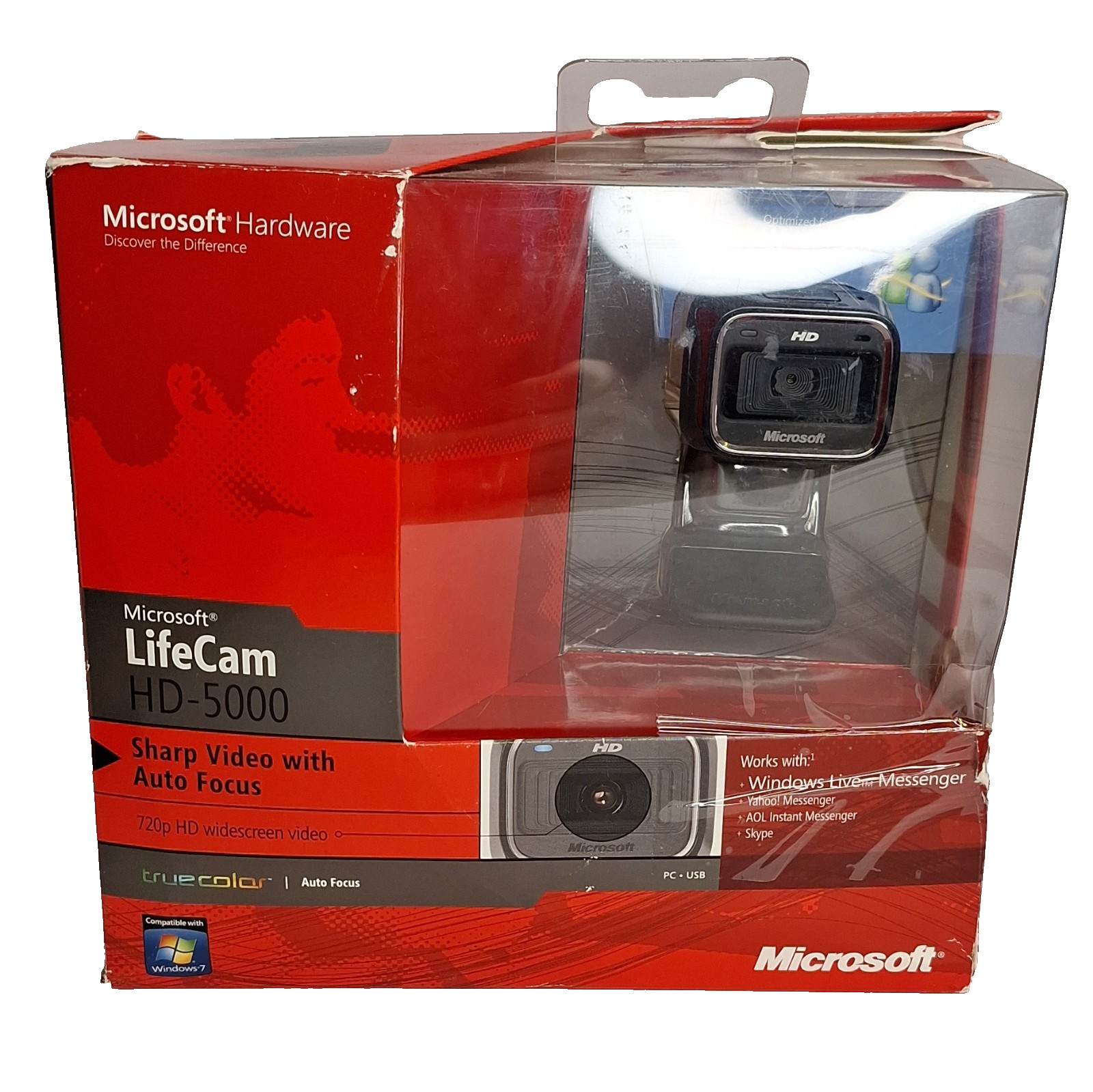 New Microsoft LifeCam HD-5000 720p HD Webcam Camera