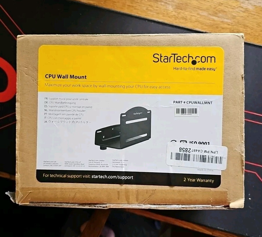 StarTech CPUWALLMNT Adjustable Computer Wall Mount