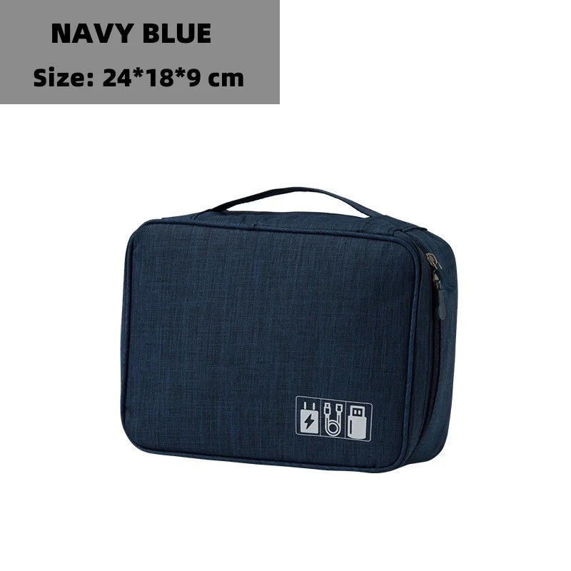 Cable Storage Bag Waterproof Digital Electronic Organizer Portable USB Data