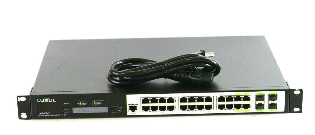 Luxul XMS-1024P 24 Port Gigabit Managed PoE/ PoE+ Switch d936