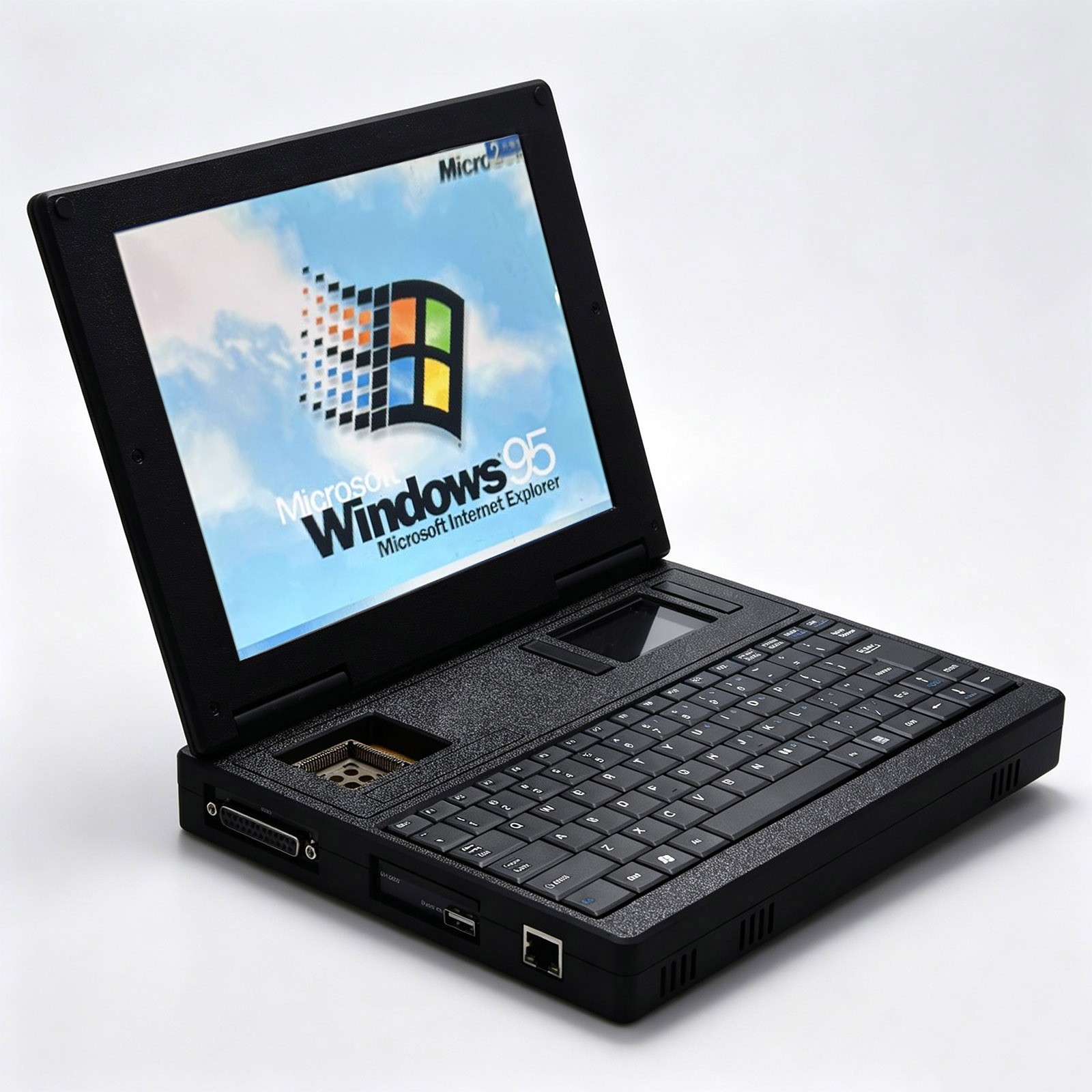 Retro 386SX-40MHz Handheld PC DOS with External Floppy Drive and ISA Expansion