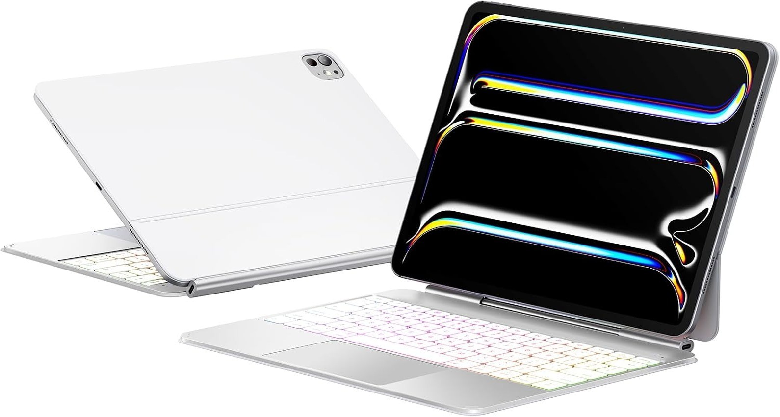 Edge Pro Keyboard Case iPad Pro 13 M5/M4 RGB Trackpad Aluminum- Silver. NEW