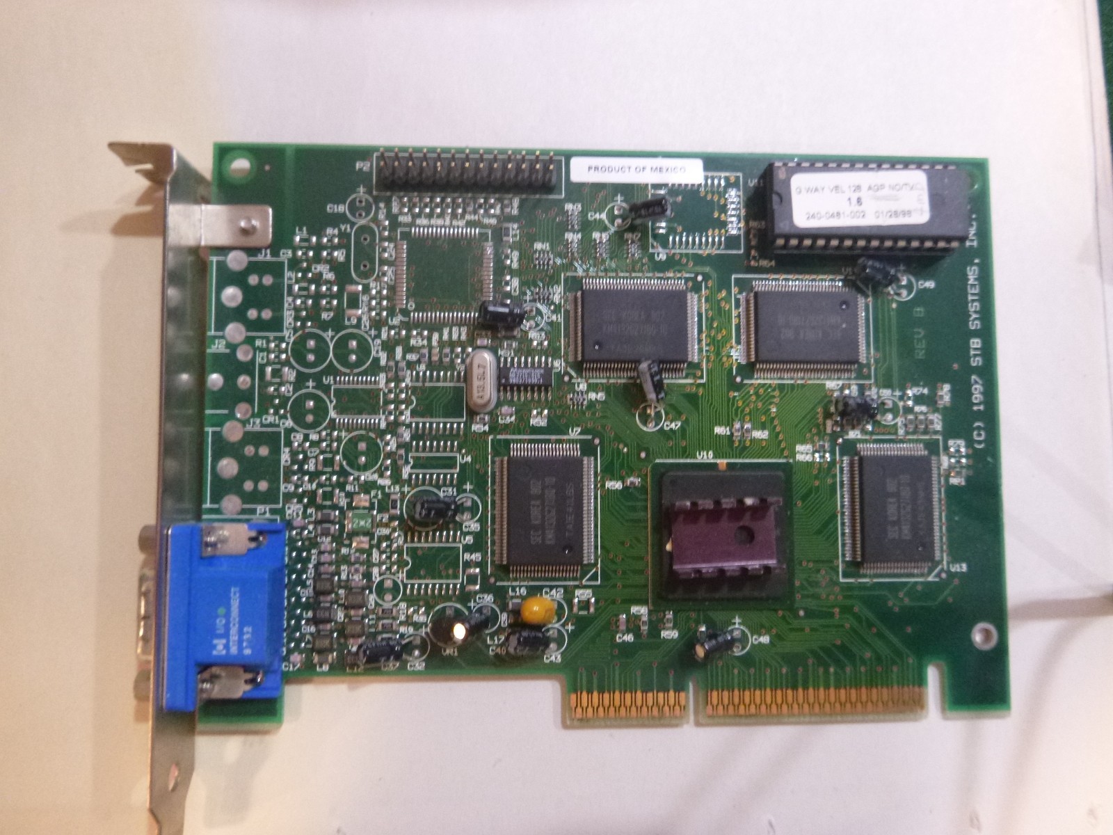 STB VELOCITY 128 8mb NVIDIA RIVA128ZX with dvd decoder card and cable