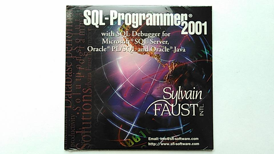 SQL-Programmer 2001 w/ SQL Debugger for Microsoft SQL Server, Oracle PL/SQL Java