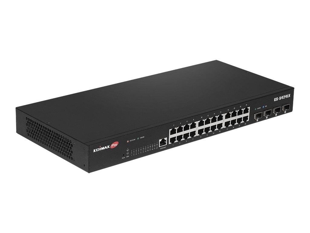 Edimax Pro GS-5424LX Smart Switch 24 x Network Switch 1Gbps 24-Port SNMP Full