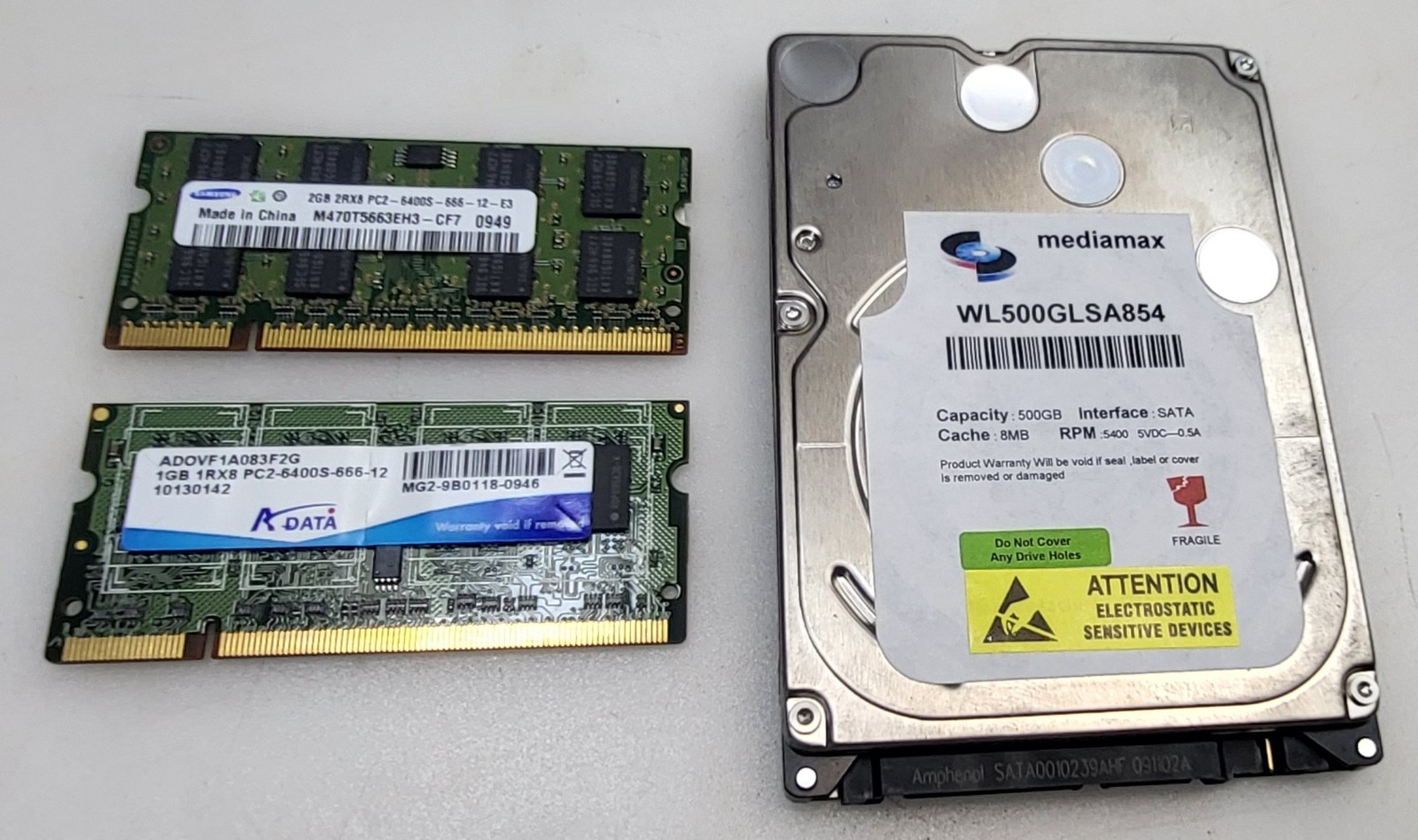 SET OF 3 RANDOM LAPTOP PARTS PRE-OWNED TESTED